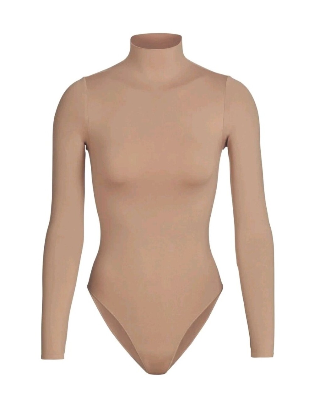 SKIMS Essential Bodysuits Mock Neck Long Sleeve Bodysuit XXS/XS, Sienna